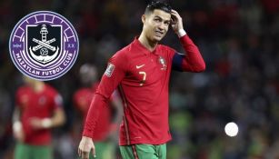 CR7 en un partido con Portugal