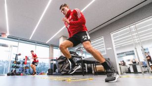 Ronaldo Cisneros realizando entrenamiento con Atlanta United