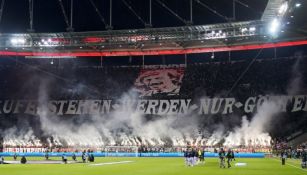 Estadio previo al juego entre el Barcelona y el Frankfurt