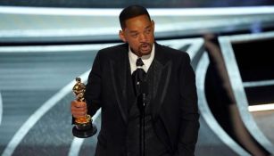 Will Smith tras ganar un premio Oscar