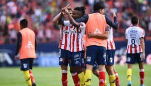 Murillo celebrando el gol de la victoria 