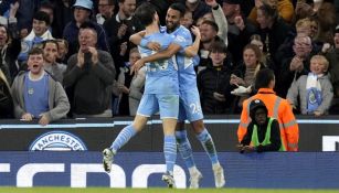 Mahrez del City festeja gol