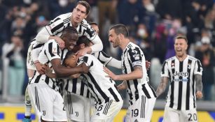 Jugadores de la Juventus celebrando un gol a favor