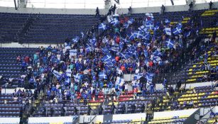 Afición de Cruz Azul en el partido vs San Luis