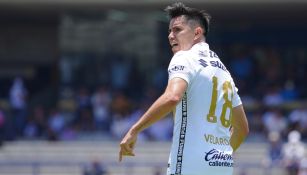 Chispa Velarde en un partido de Pumas