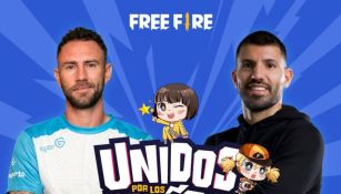 Miguel Layún y Kun Agüero jugarán Free Fire