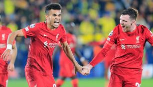 Jugadores del Liverpool en festejo