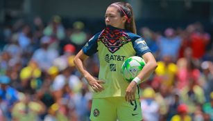 Katty Martínez, delantera de las Águilas Femenil