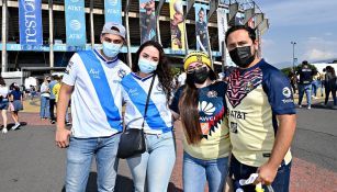 Aficionados de Puebla y América en el Azteca 