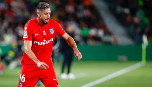 Héctor Herrera durante un partido con Atlético de Madrid