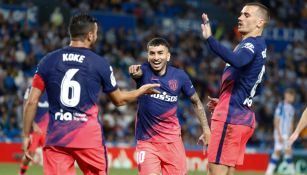 Correa celebrando su gol vs Real Sociedad