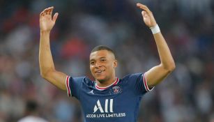 Mbappé, tras una acción con el PSG