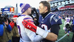 Josh Allen y Tom Brady en la NFL