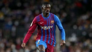 Dembélé jugando partido de LaLiga con Barcelona