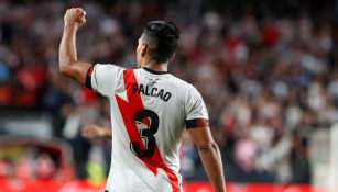 Radamel Falcao durante un partido con el Rayo Vallecano