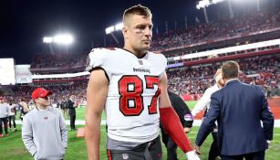 Rob Gronkowski durante un partido con Bucs