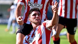 Gustavo del Prete celebrando un gol