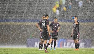 Selección Mexicana en partido ante Jamaica