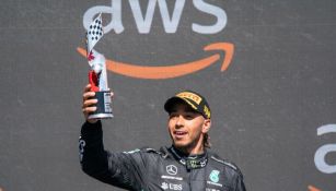 Lewis Hamilton llegó en tercer puesto