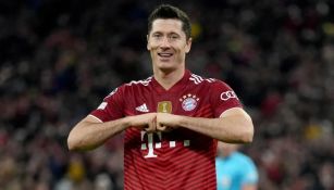 Robert Lewandowski jugando con el Bayern