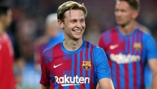 Frenkie de Jong tras un partido del Barcelona 