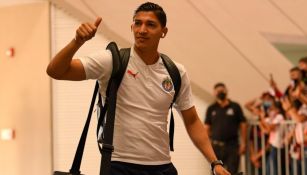 Ángel Zaldívar en un partido de Chivas