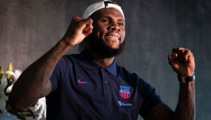 Franck Kessié en su llegada al Barcelona