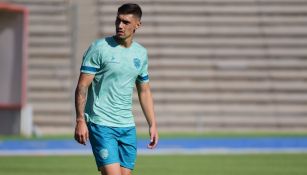 Emiliano Velázquez en su primer entrenamiento con FC Juárez