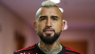 Arturo Vidal en su presentación con Flamengo en Maracaná