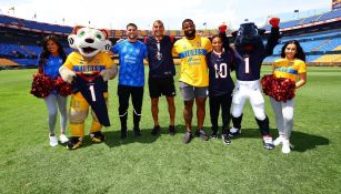 Tigres: Houston Texans visitó al equipo felino en el Volcán