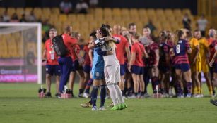 Jugadoras del Tri Femenil tras su eliminación del Concacaf W