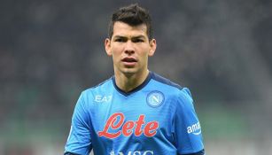 Chucky Lozano en un partido de Napoli