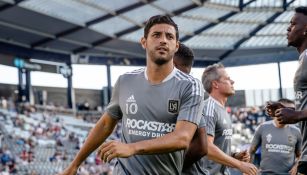 Carlos Vela previo a un partido con LAFC