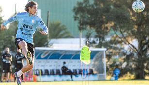 Edinson Cavani con la Selección de Uruguay