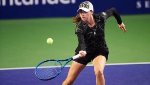 Fernanda Contreras en un juego de la WTA