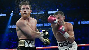 Canelo Álvarez y GGG en su combate de 2018