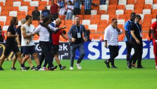 Discusión entre Balotelli y Montella