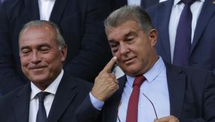 Joan Laporta apareció con el ojo morado