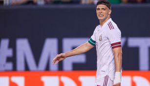 Raúl Jiménez con el Tri vs Ecuador en 2022