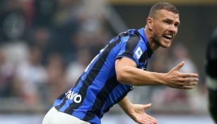 Edin Dzeko en lamento con el Inter de Milán