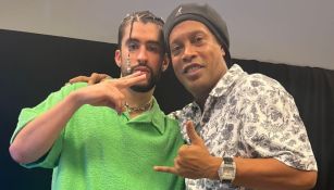 Bad Bunny y Ronaldinho juntos