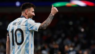 Messi un partido de la Selección de Argentina