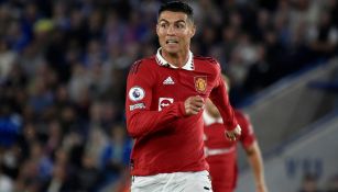 Cristiano Ronaldo en un partido del Manchester United