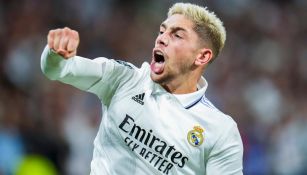 Fede Valverde celebrando su gol en Champions