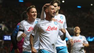 Napoli en festejo de gol