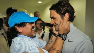 Roger Federer y Maradona