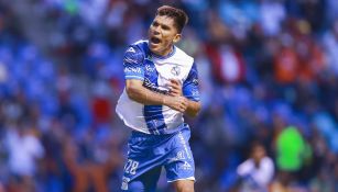 Martín Barragán en festejo de gol