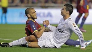 Dani Alves reconoció su admiración a Cristiano Ronaldo