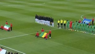 Protocolo previo al partido entre Irán y Senegal