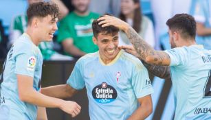 Celta de Vigo en celebración de gol